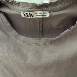Zara Charcoal Gray Top